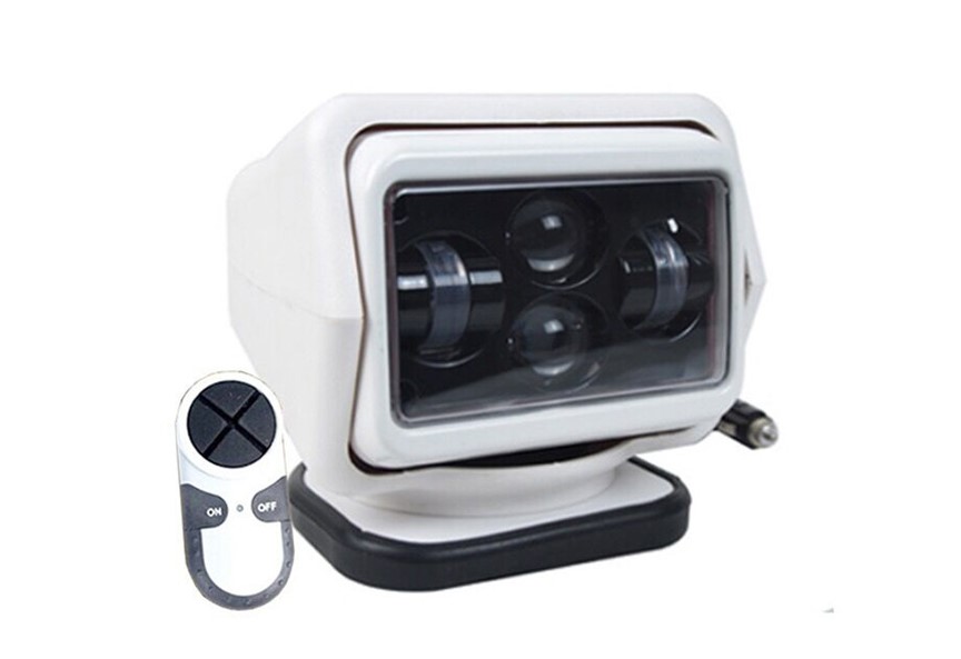 Car Dragon Edition LED Remote Searchlight 60W Marine Ceiling Spotlight Yacht Rotating Search Light Refit Spotlight