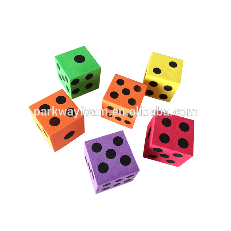 EVA foam dice for children color teaching