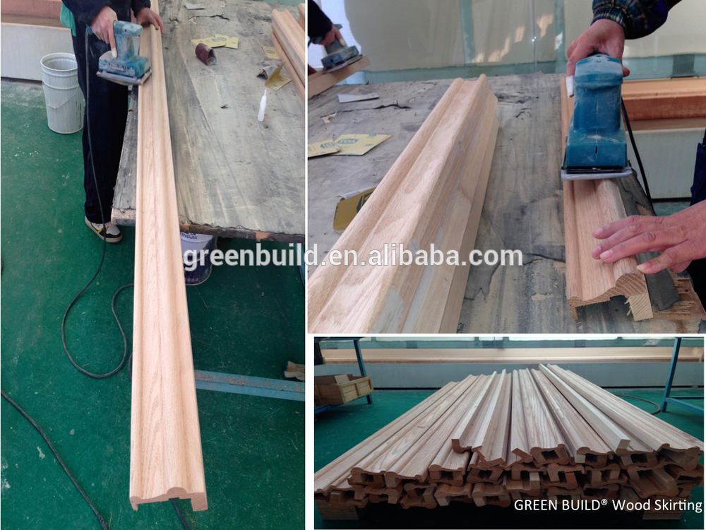 Wood Skirting Board for Solid Wood Flooring