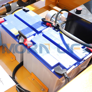 Shandong mobile scissor lift table batteries for sale