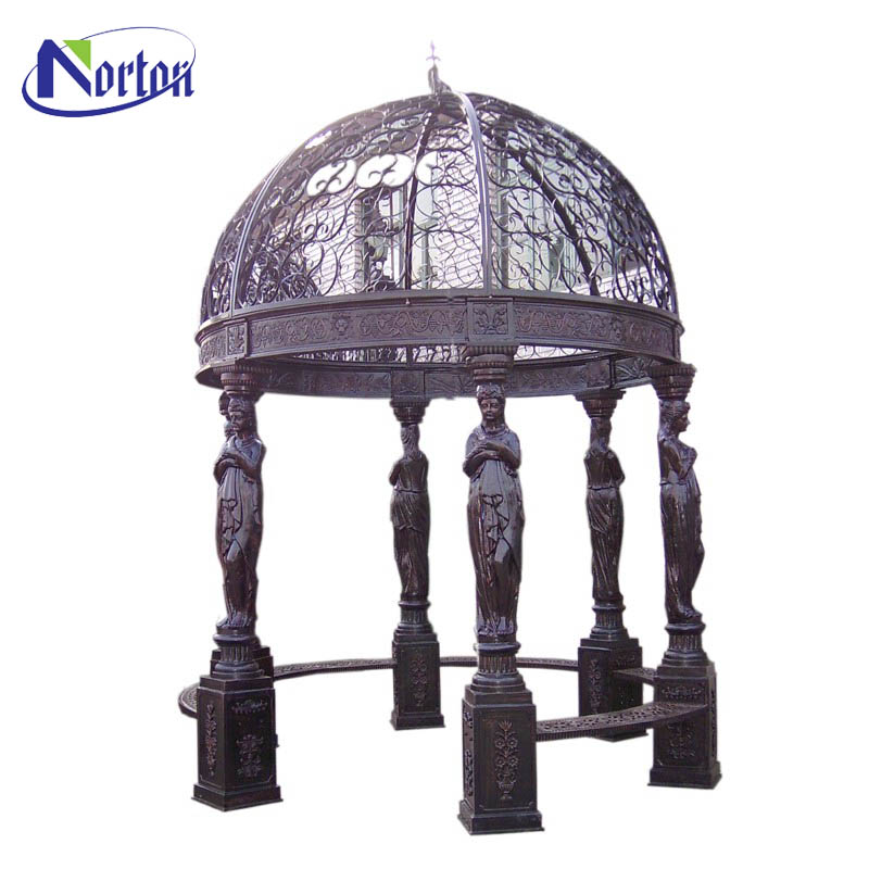 Retro style iron gazebos wholesale for sale NTBM-087A