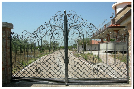 outdoor entrance wrought iron big gates sale