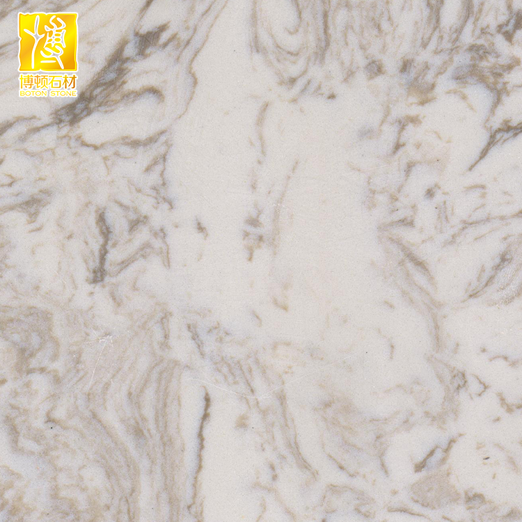 Special veins polished engineered marble slabs for wall and flooring