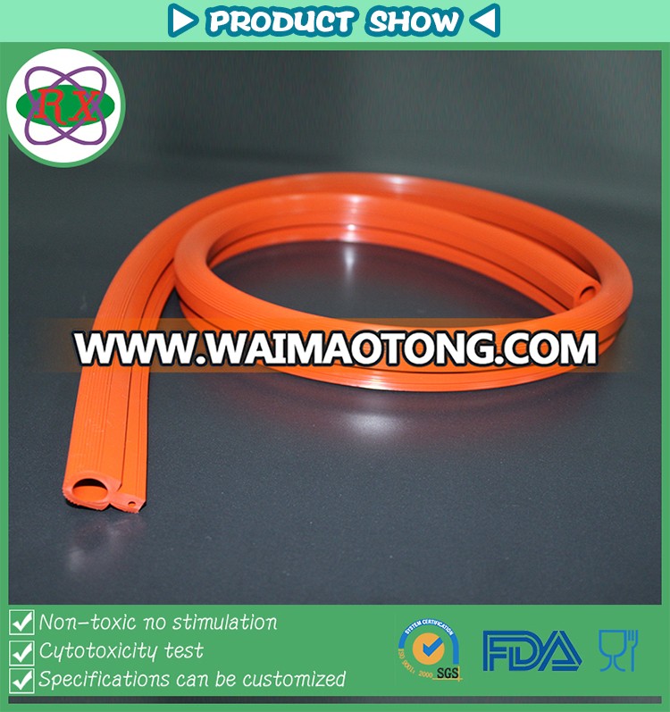 Flat Colored Waterproof Shower Glass Window Door Silicone Rubber Seal Strip,Oven Door Sealing Strip