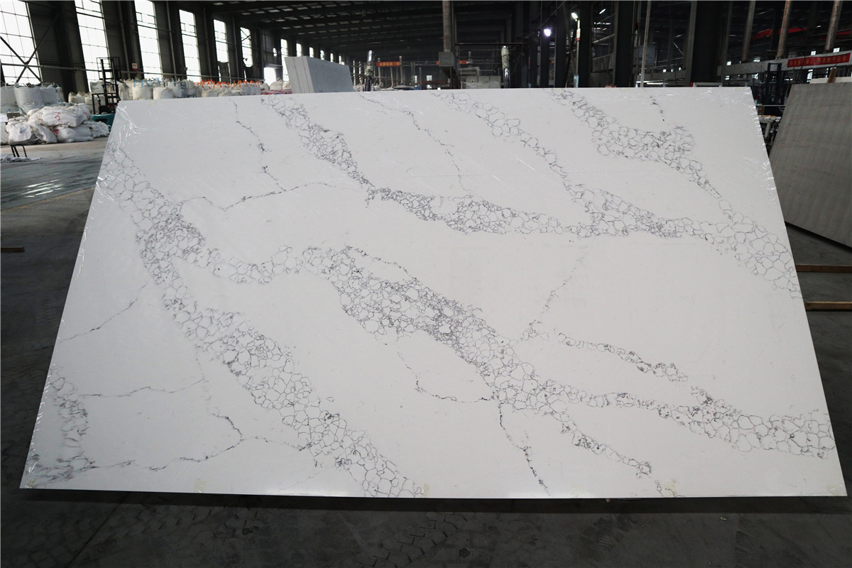 Calacatta quartz stone 1546 , calacatta marble, Calacatta Quartz Slab