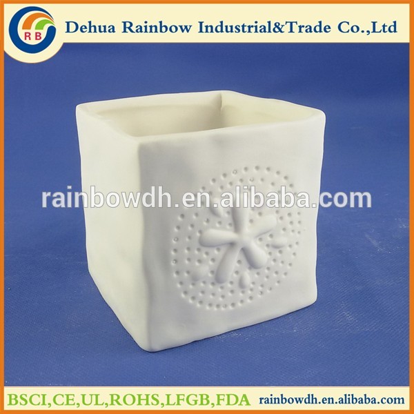 Wholesale white ceramic animal shape flower pot