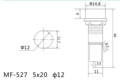 PCB Panel Mount 5x20 6x30 Electrical Glass Ceramic Tube, Mini ATO ATC Automotive Blade Car Fuse Holder