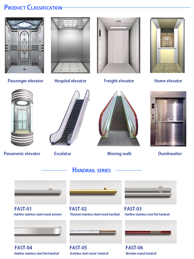 6 persons cheap residential home lift elevator