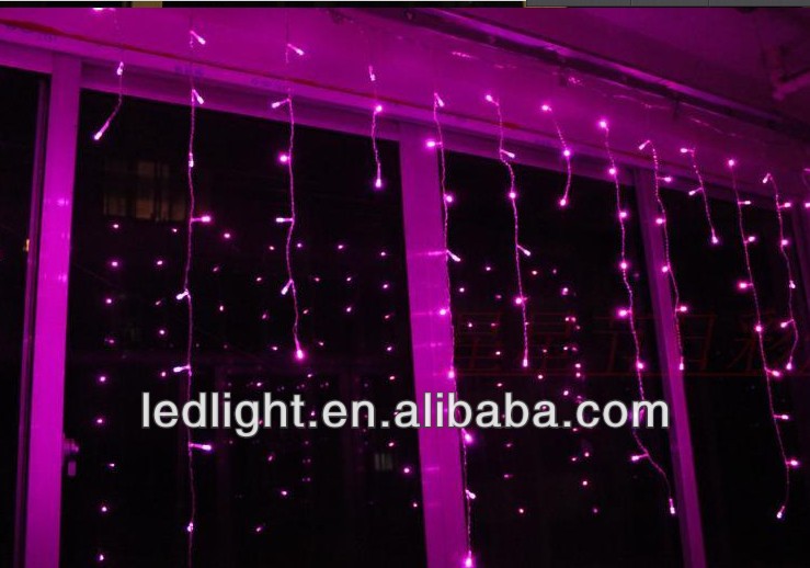 220LEDS PVC wire blue LED falling icicle light in holiday lighting - color customized