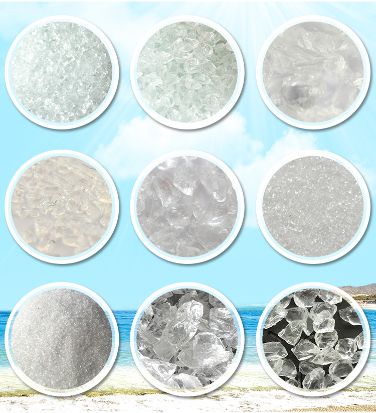 Hot sell crushed glass water media for water treatment