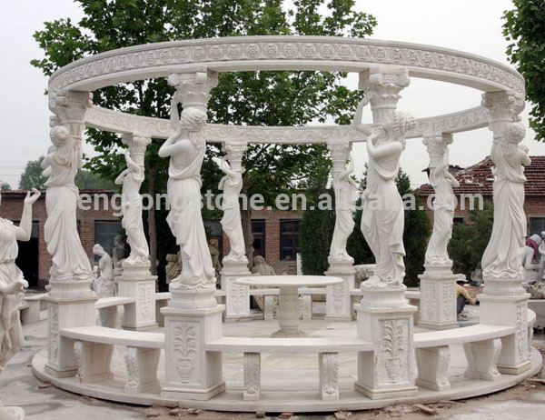 Decorative Marble Stone Garden Gazebo