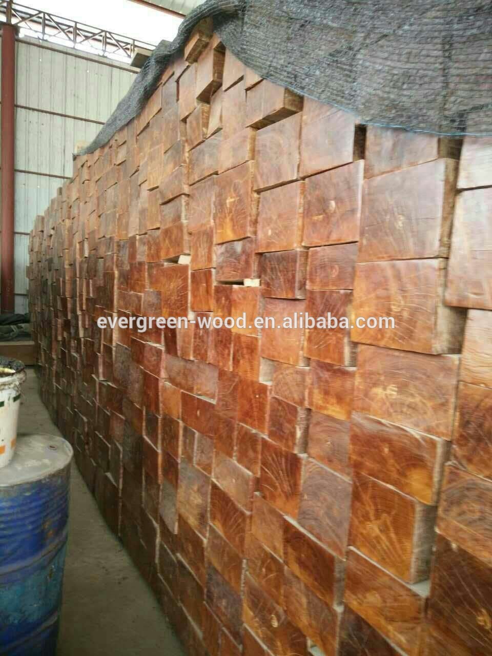 Teak square log for furniture