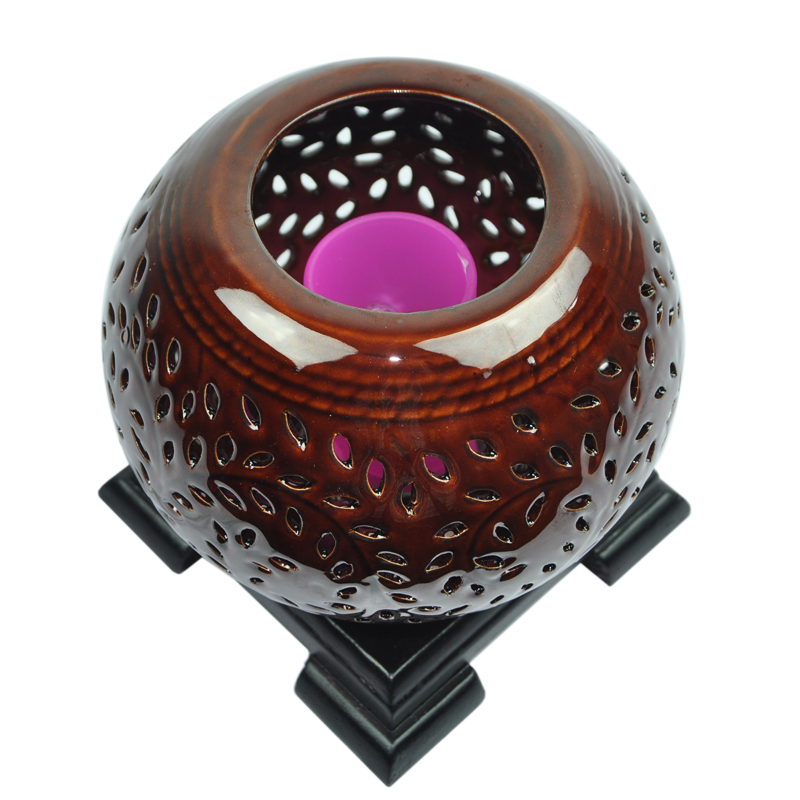 Wholesale fashionable ceramic electric aroma fragrance oil lamp 0049