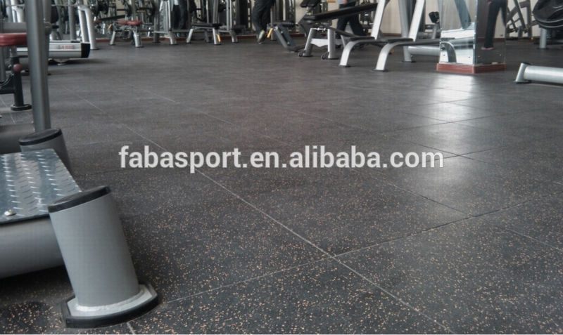 MAT-0661 Gym Rubber Flooring Tile