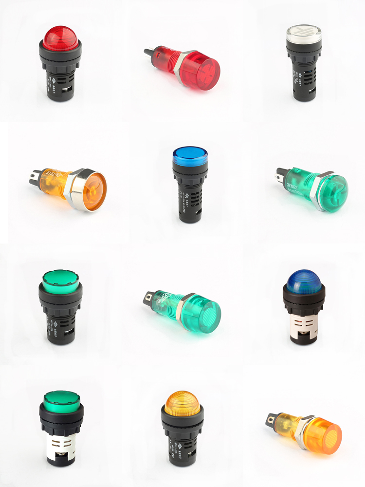 Factory price hot sell 12mm pushbutton  indicator lamp