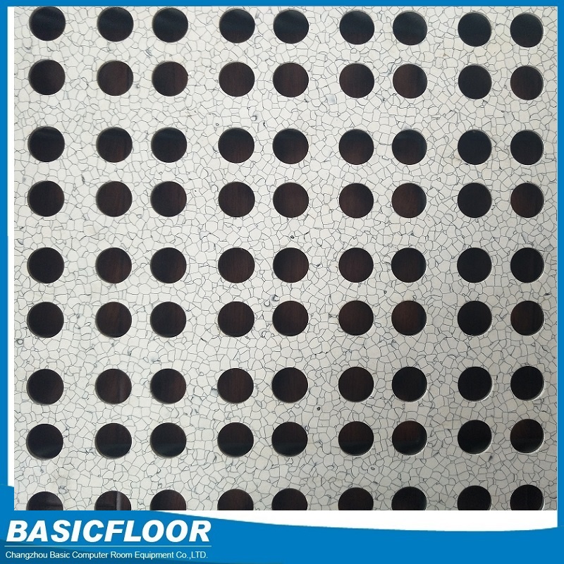 Professional manufacturer cheap shockproof perforated raised access floor