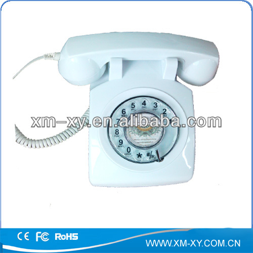 black landline LED display retro telephone foe desktop