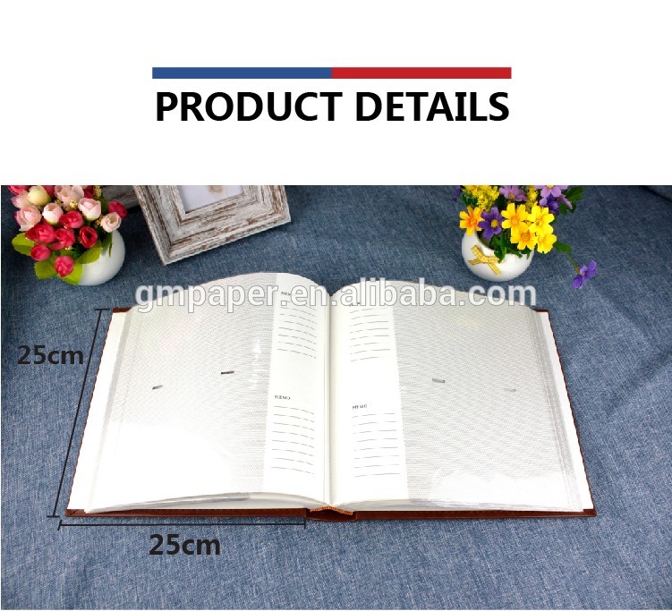 GuanMei Book Bound 4D 2up Photo Album With PU Leather Cover album 50 Sheets photo album