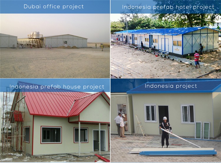 Pre engineering  custom two-storey prefab steel structural modular house building with steel truss