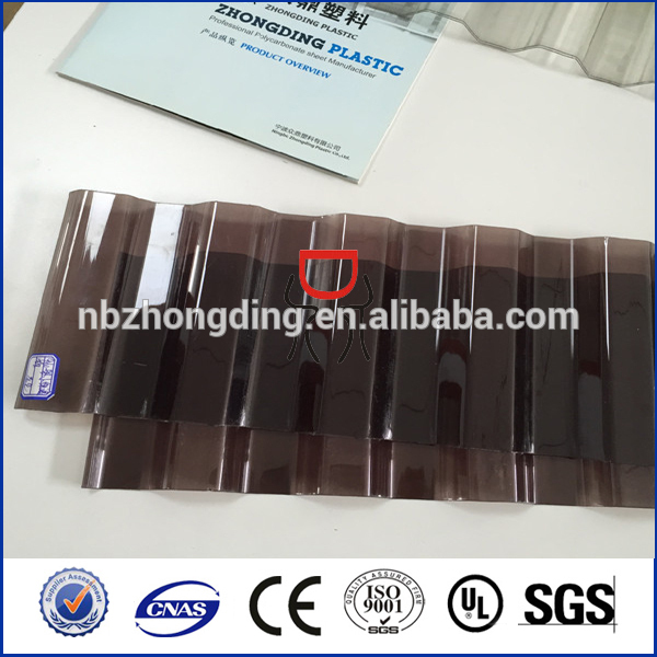 10 year uv lexan polycarbonate corrugated sheet