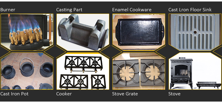 Fine finished commercial stove burner wok burner cast iron burner