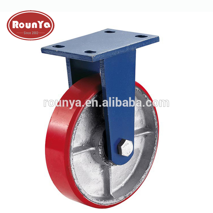 Supper heavy duty iron core PU wheel 1 ton load capacity casters wheels