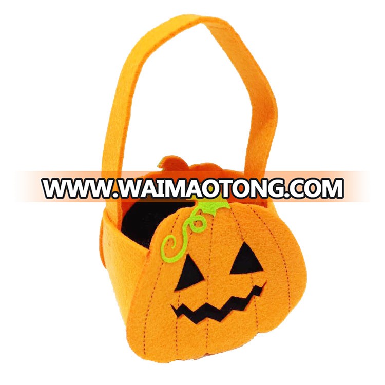 Hot custom children felt toy bucket kids Halloween Treat Bag for candy