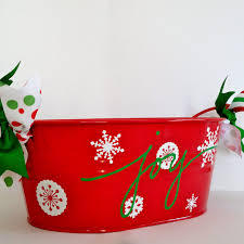 Lovely christmas decorations metal bucket