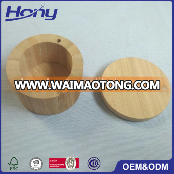 Empty Natural Custom Size Bamboo Jewelry Box for Packing Single Ring