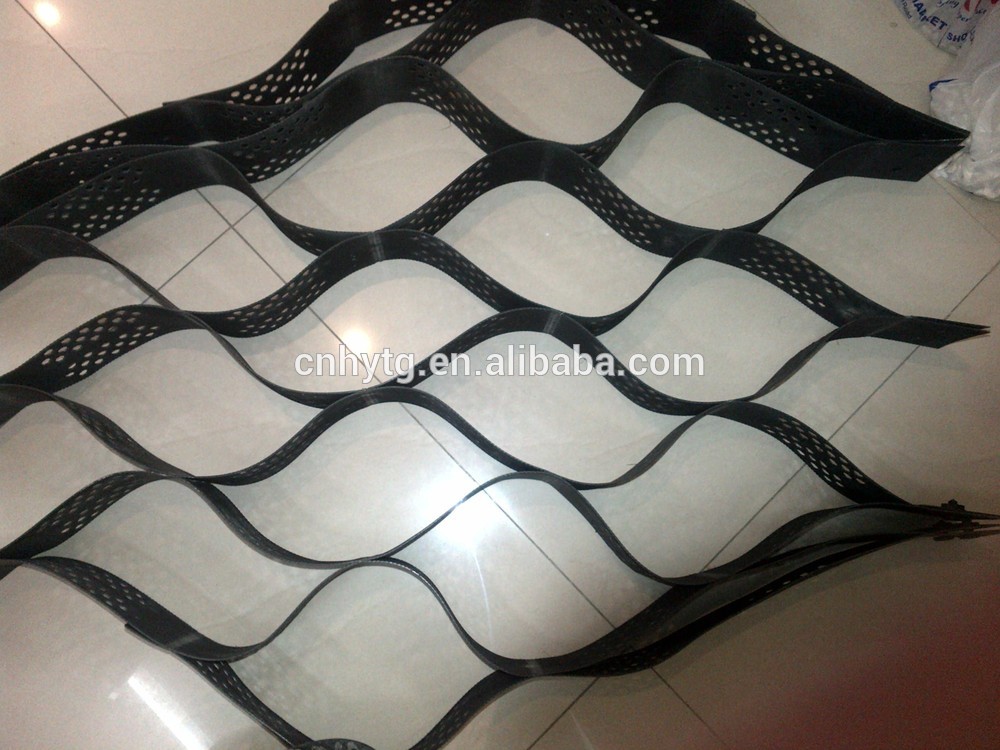 HDPE geocell plastic honeycomb sheet in retaining wall