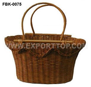 Colorful handmade fern baskets