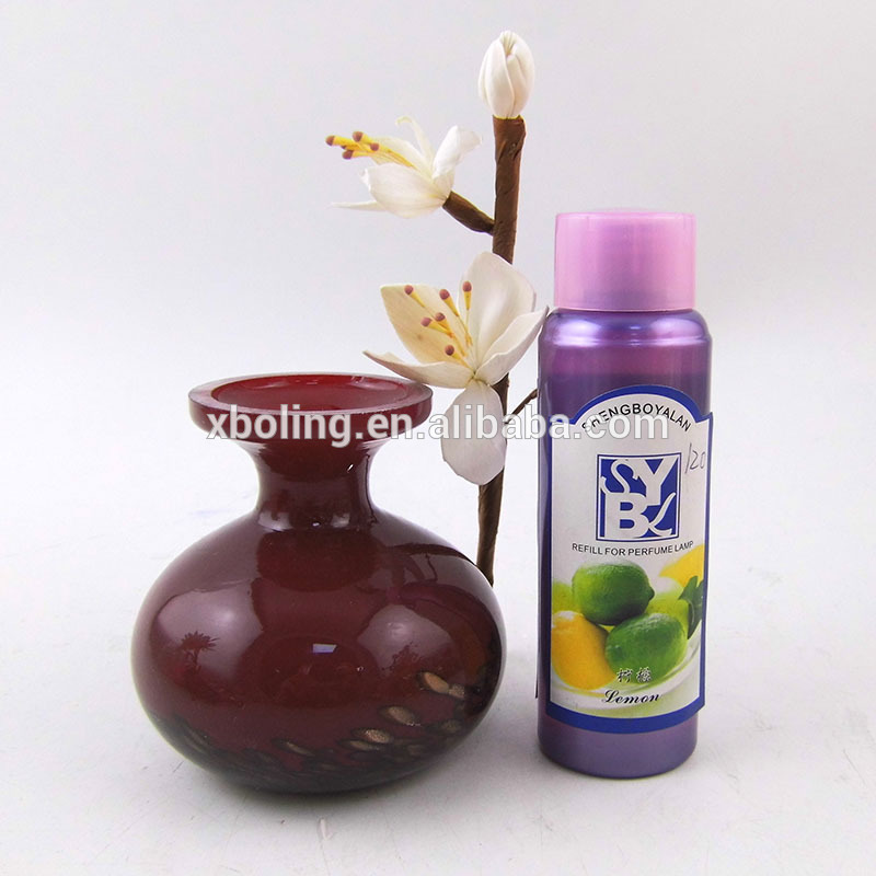 new year gift set flower reed diffuser and red hand made vase bottle