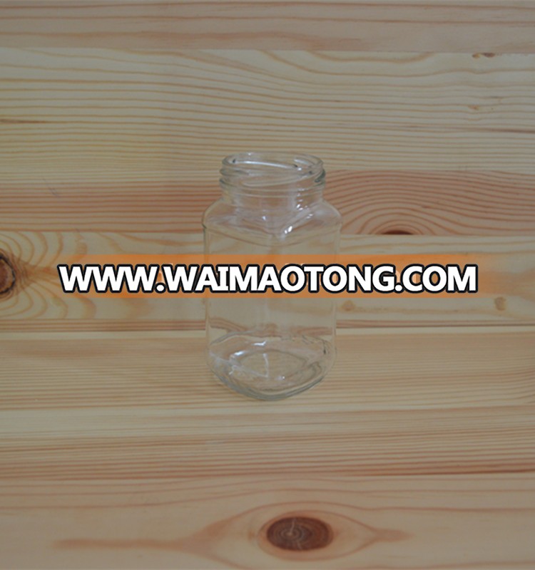 250ml square food packing glass jars