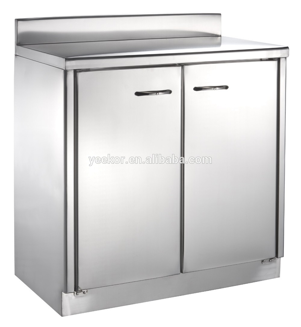 stainless steel commercial kichen storage cabinet with sink