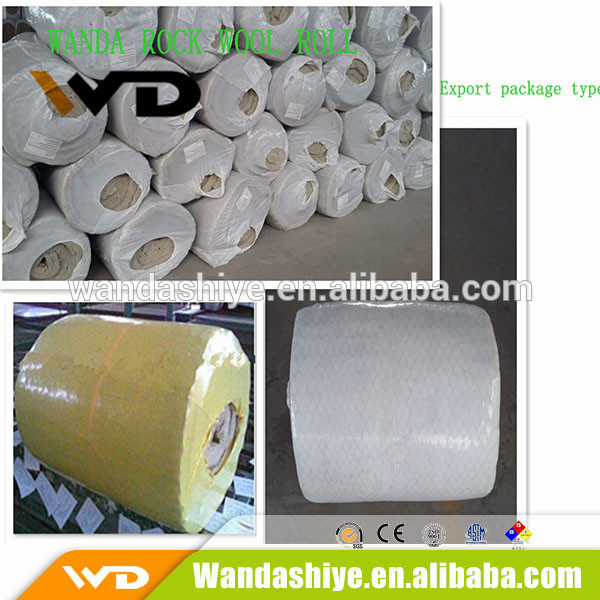 mineral wool roll covered with fireproof aluminum foil