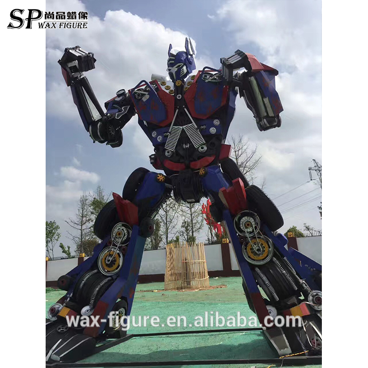 Top quality Outdoor metal robot transformers statues for sale