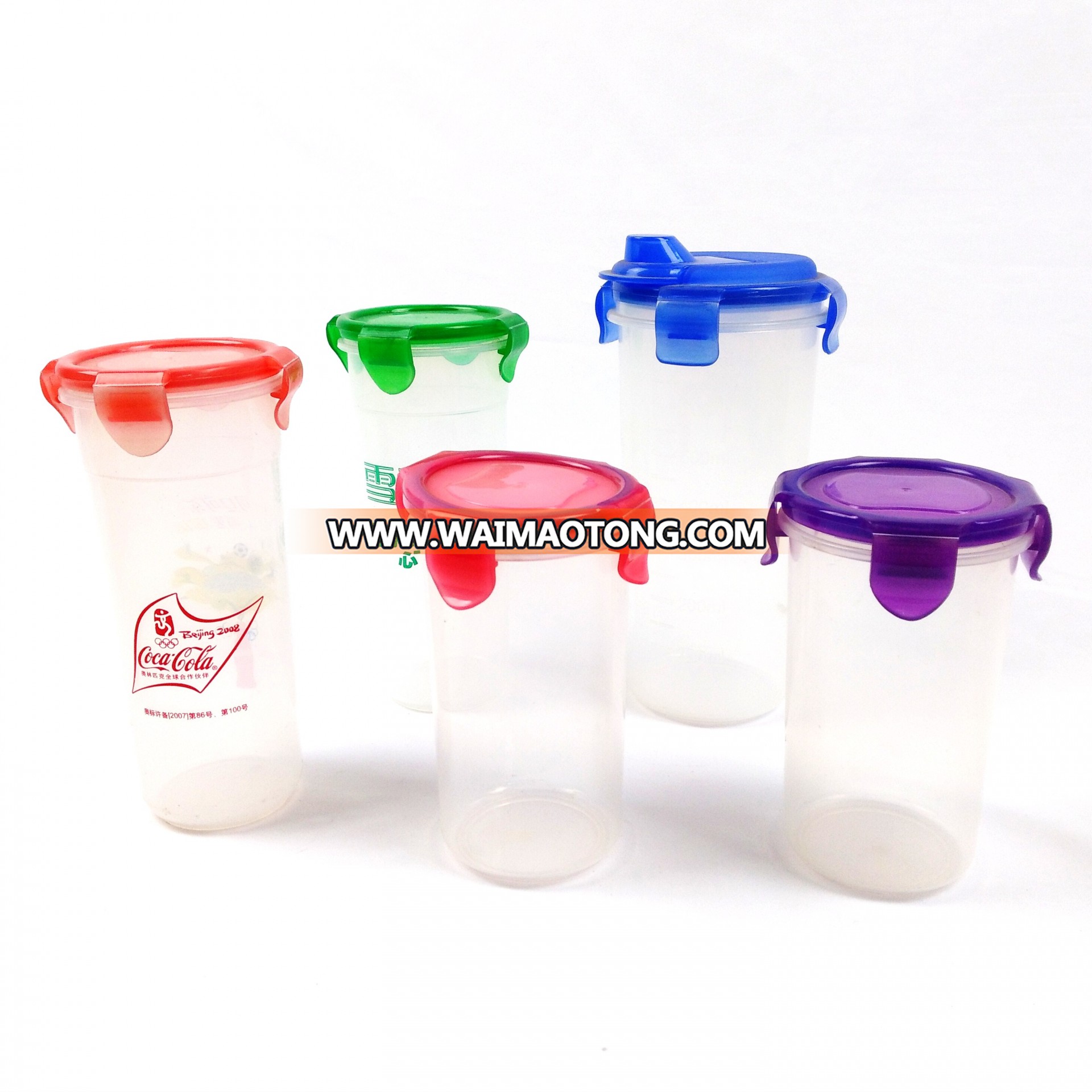 20174 hot saling plastic water cup with lid