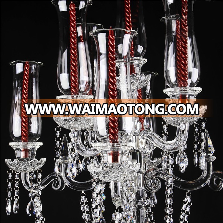 wholesale 135 cm H wedding table crystal candle candelabras 9 arms centerpiece decor