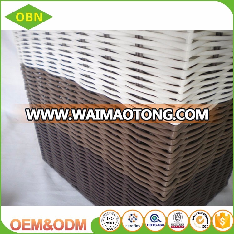 Excellent quality customized cheap colored plastic woven basket of dirty laundry