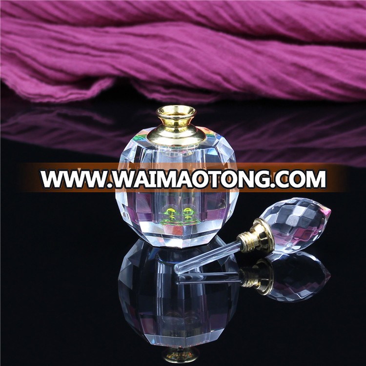 High-grade round decorative crystal perfume bottle 3ml