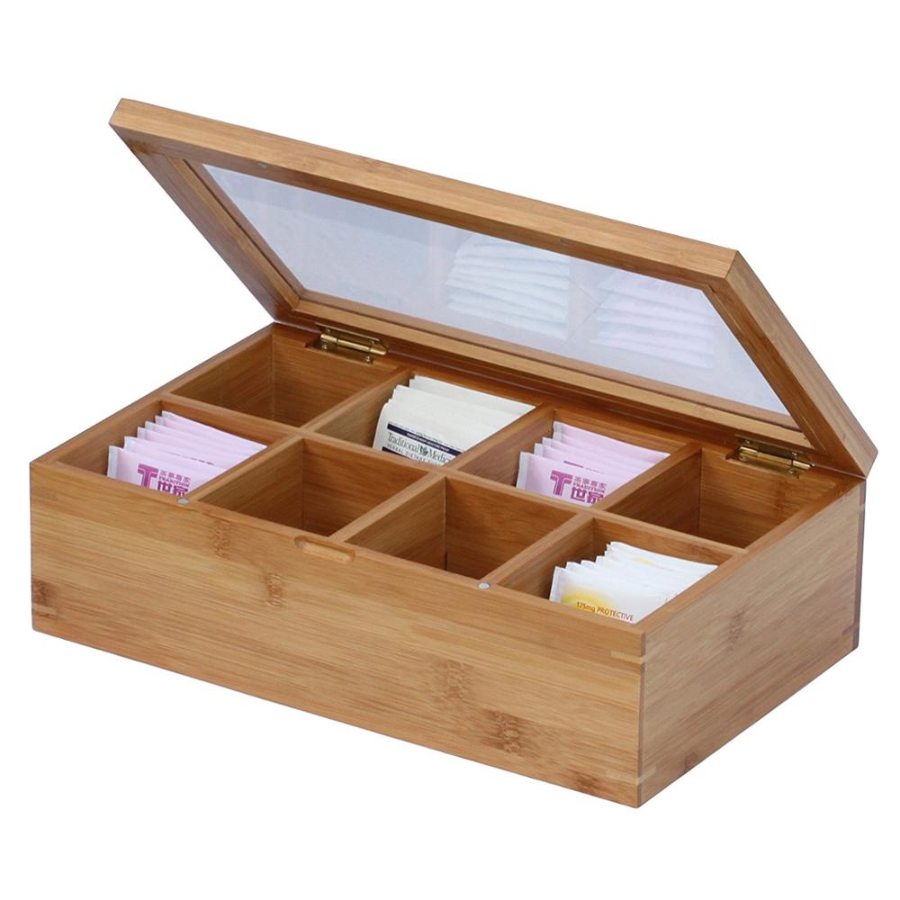 2017 New custom packaging bamboo wooden tea box