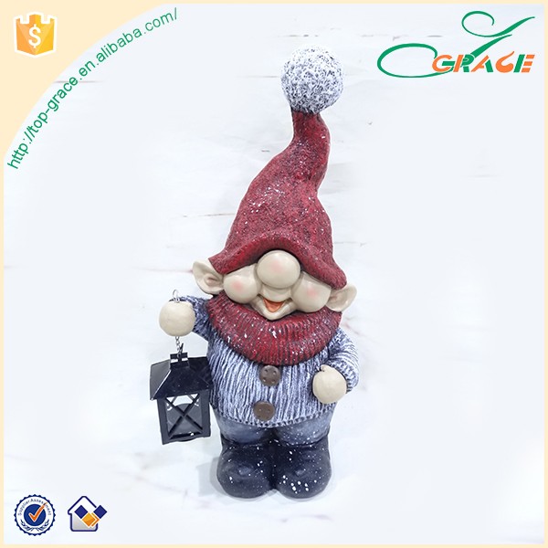 Hot Sales Promotion Small Lighted Gnome Decoration Christmas Lantern Lights