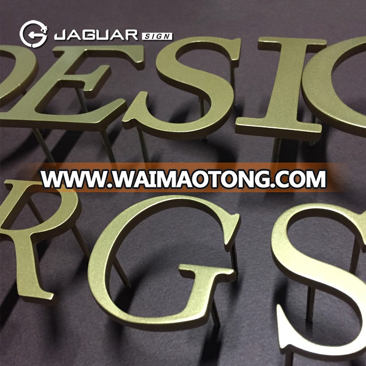 Manufacturer Custom Colorful Painting Small Solid Aluminum Number Letters