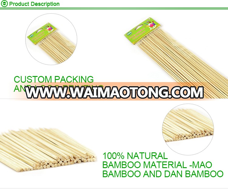 china supply round strong roast bamboo skewers