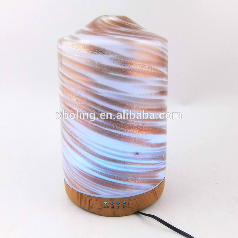 2018 hotsale craft  glass warm LED Ultrasonic aroma humidifier essential oil diffuser Aroma Diffuser