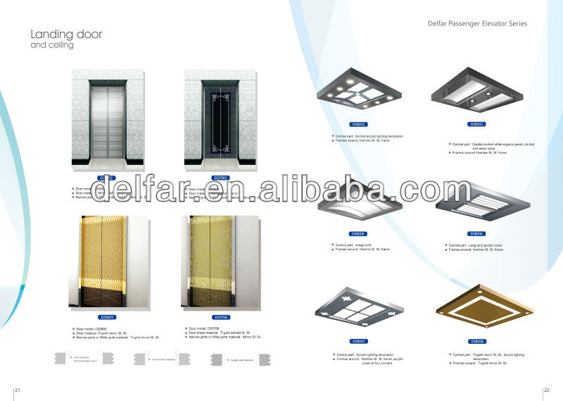 Machine Room-Less Freight Elevator/Cargo Lift