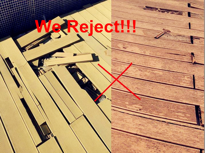 Antiseptic wood plastic composite decking,waterproof outdoor decking,WPC decking like wood floor