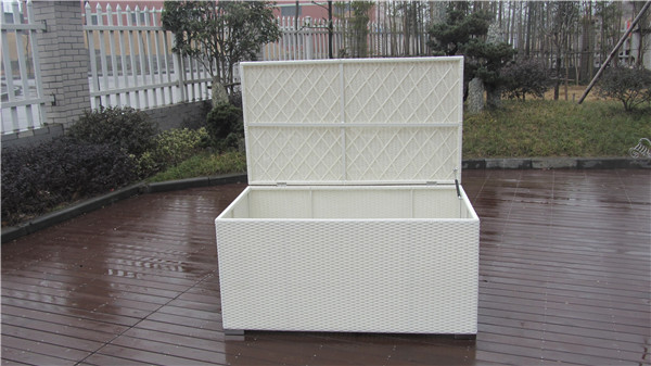 2015 large size outdoor rattan storage box