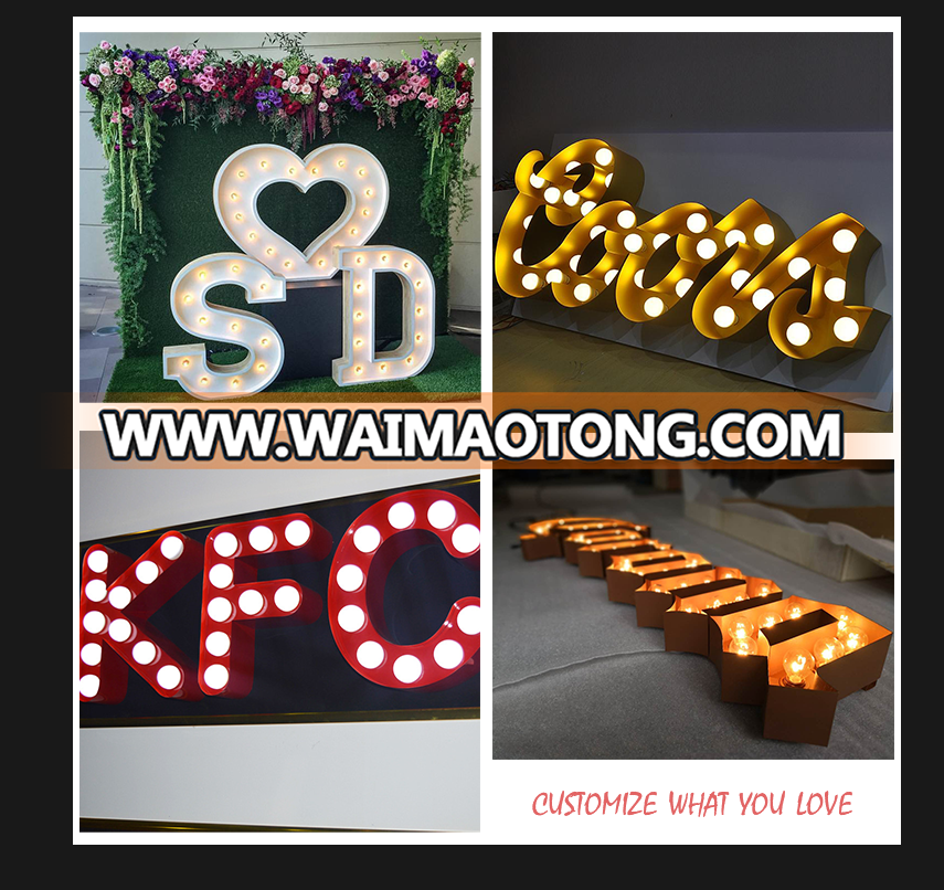 China factory backlit luminous 3d letter sign supplier