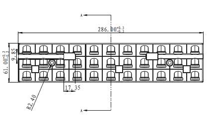 LED Linear Lens 2835 Lens 3030Lens 5630Lens 3*11Lens Polarization Angle Lens